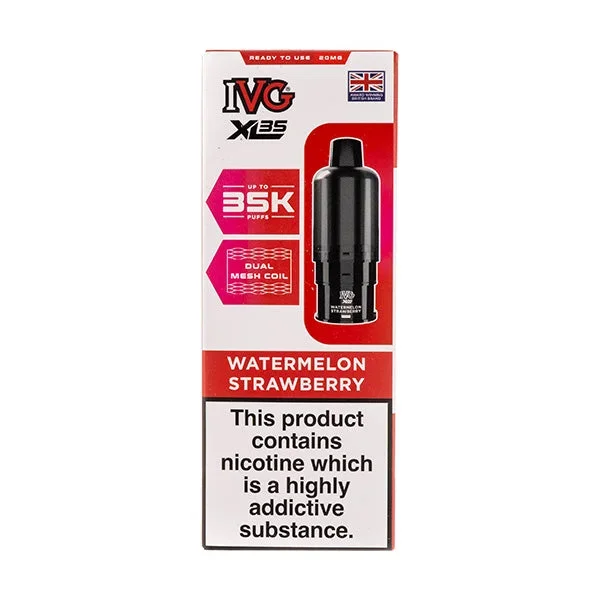 Watermelon Strawberry XL35 Prefilled Pod + Refills by IVG