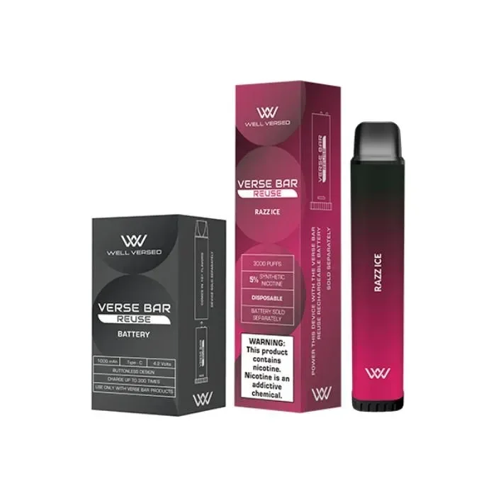 Well Versed ReUse Vape – Battery Included