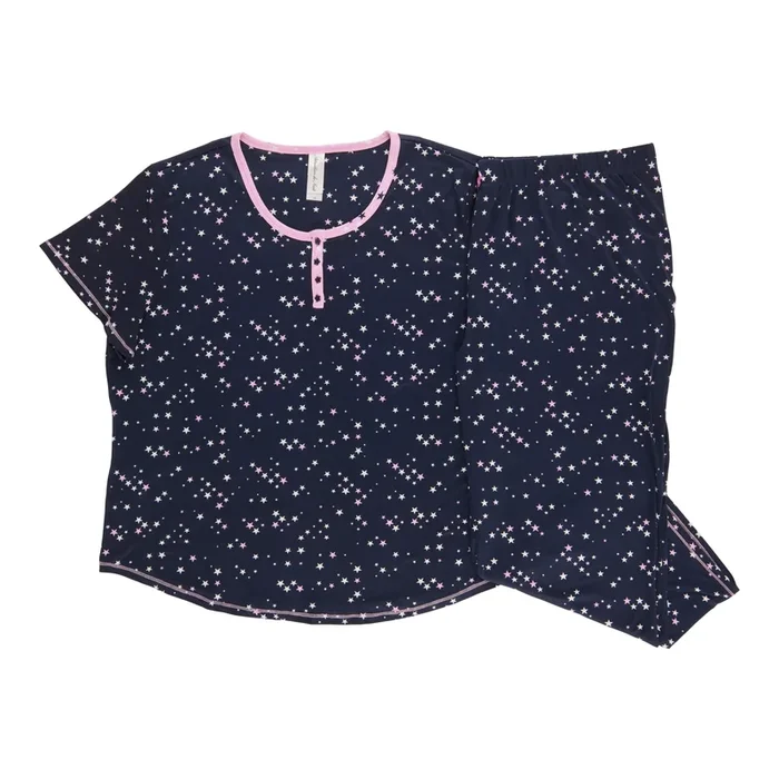 Women’s Plus Capri PJ Set, 2-Piece, Assorted