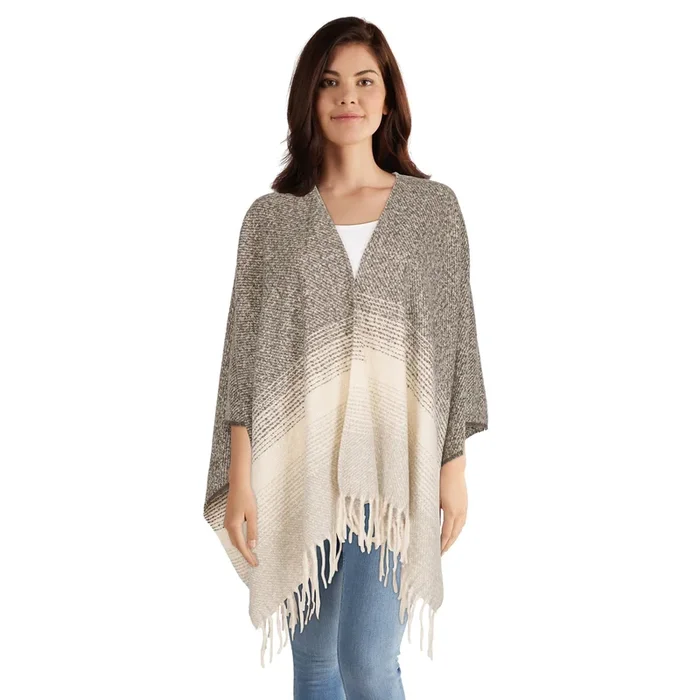 Women’s Poncho with Fringe
