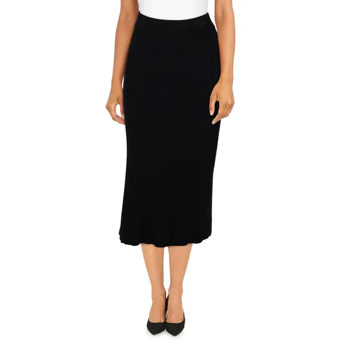 Women’s Ribbed long Skirt With Slit