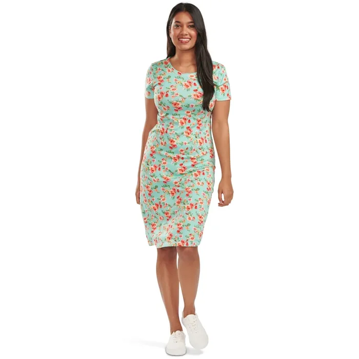 Women’s Round Neck Midi Circle Dress