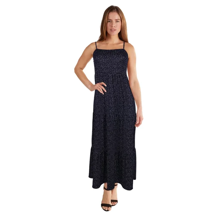 Women’s Sleeveless Printed Maxi Dress