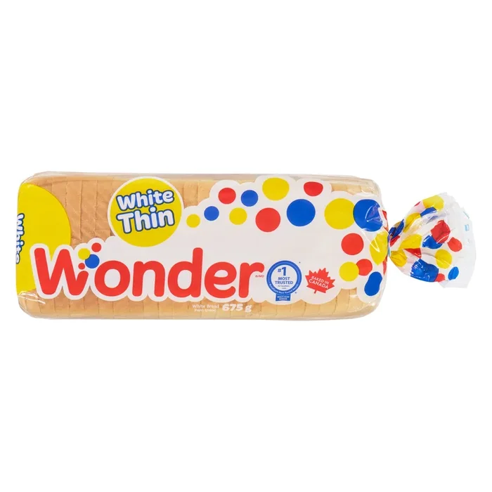 Wonder White Thin Sliced Sandwich Bread, 675 g