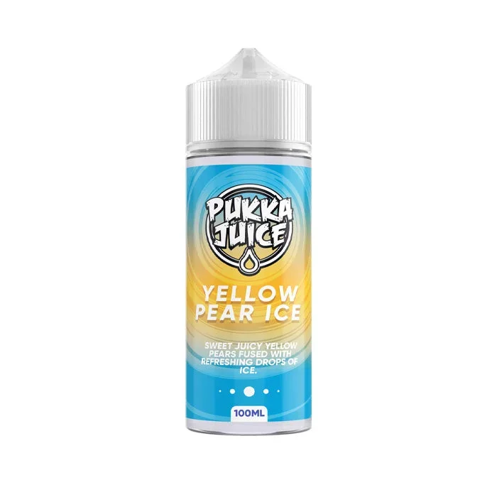 Yellow Pear Ice 100ml Shortfill E-Liquid by Pukka Juice