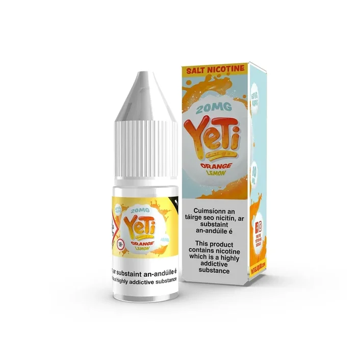 Yeti 10ml Salt Nicotine E-Liquid – Orange Lemon