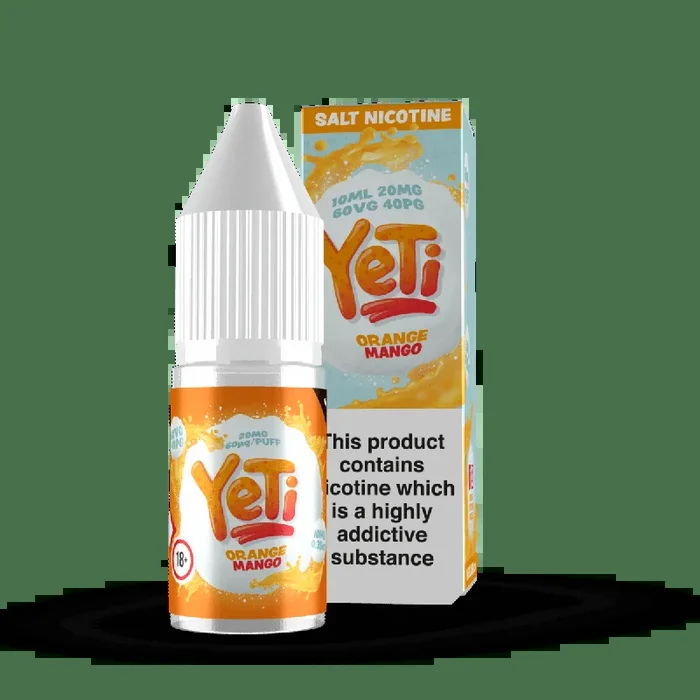 Yeti 10ml Salt Nicotine E-Liquid – Orange Mango