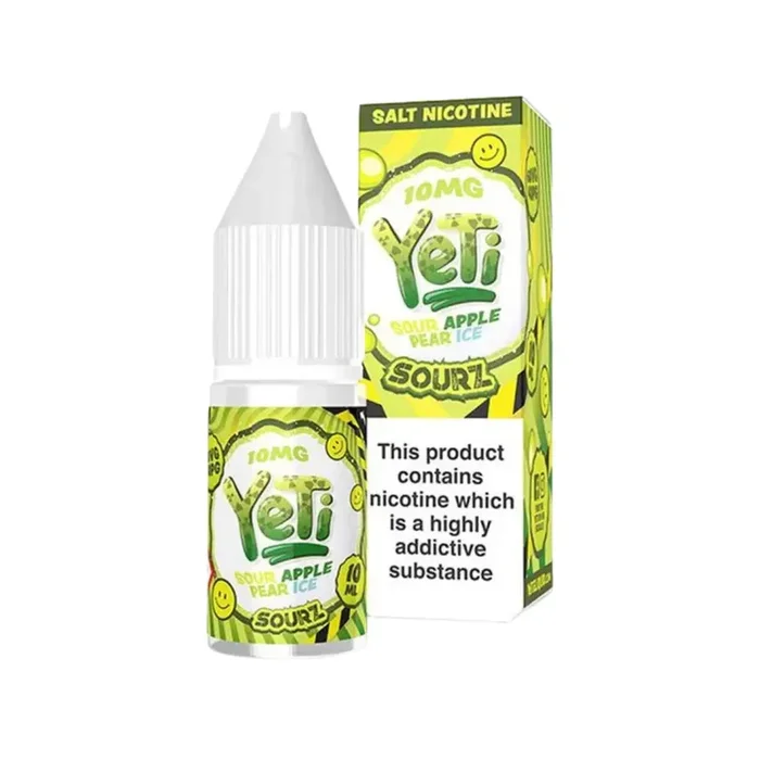 Yeti Sourz Sour Apple Pear Ice 10ml Nic Salt