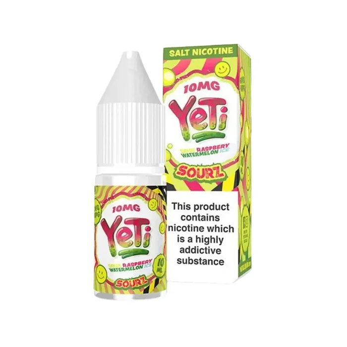 Yeti Sourz Sour Raspberry Watermelon Ice 10ml Nic Salt