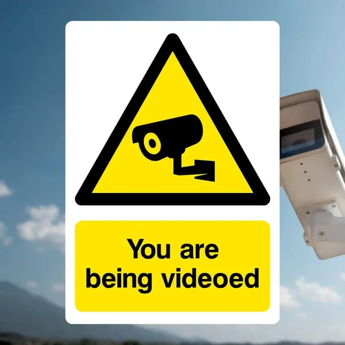 You Are Being Videoed Sign