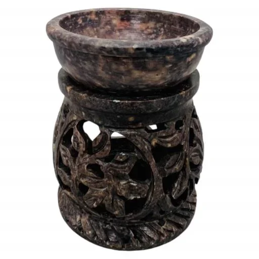 ZenN – Dark Engraved Leaf Design Oil Diffuser