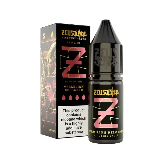 Zeus Juice Vermilion Reloaded 10ml Nic Salt