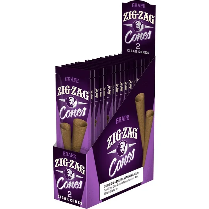 Zig Zag Grape Cigar Cones