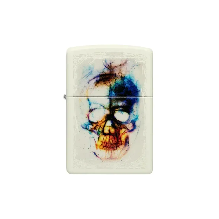 Zippo Lighter – Diffused Skull Design